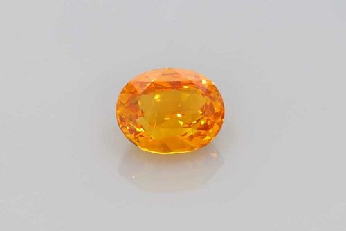 2.02 Carat Orange Oval Sapphire