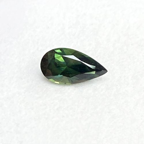 1.86 Carat Green Pear Sapphire