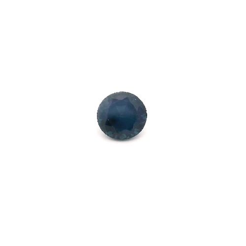 0.68 Carat Vivid Blue Round Sapphire