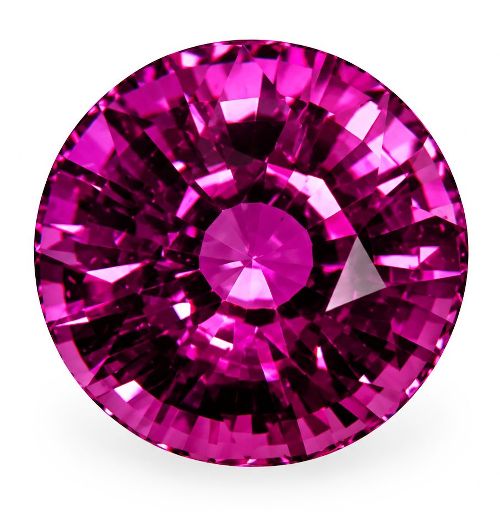 3.29 Carat Pink Round Sapphire