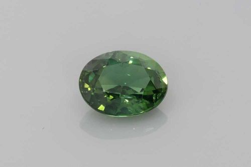 2.02 Carat Vivid Green Oval Sapphire