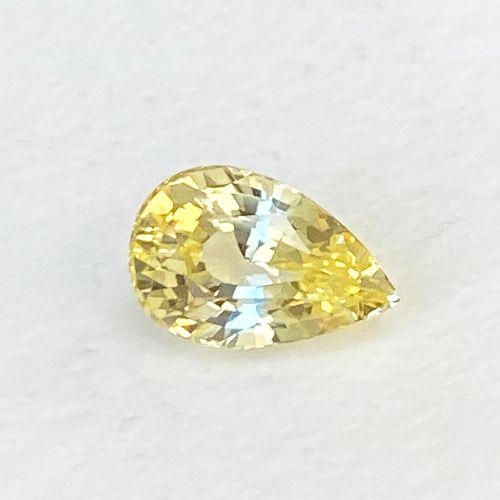 3.01 Carat Yellow Pear Sapphire