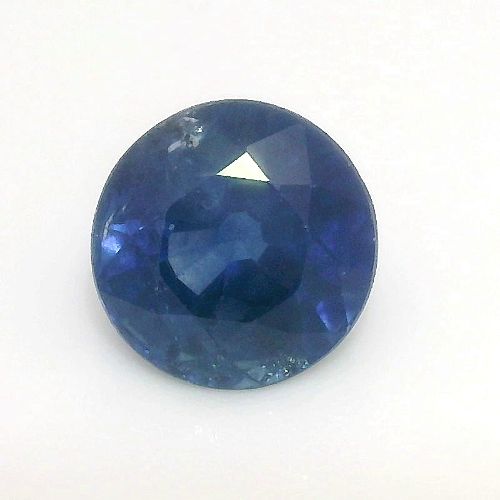 0.98 Carat Blue Round Sapphire