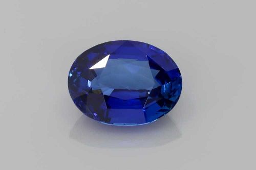 3.24 Carat Vivid Blue Oval Sapphire