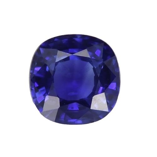 0.58 Carat Blue Cushion Sapphire
