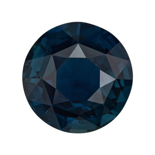 4.03 Carat Teal Round Sapphire