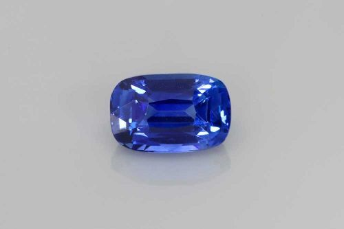 2.03 Carat Vivid Blue Cushion Sapphire