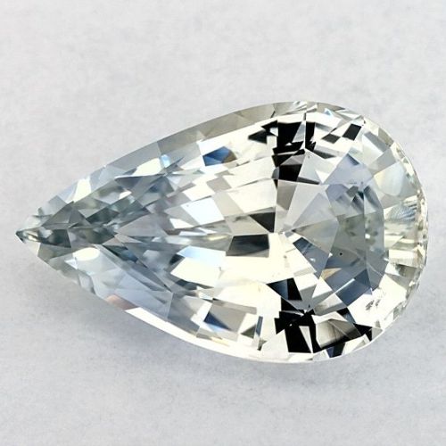 6.53 Carat Blue Pear Sapphire