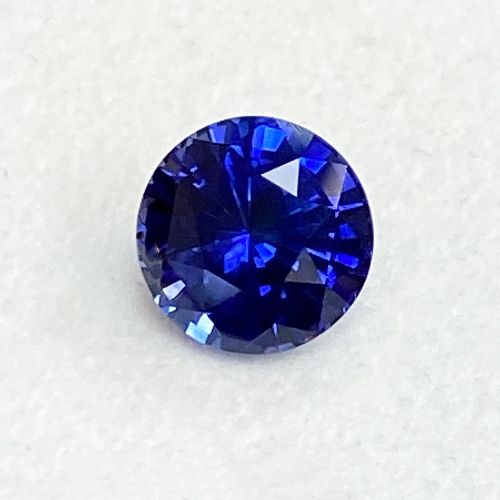 2.80 Carat Blue Round Sapphire