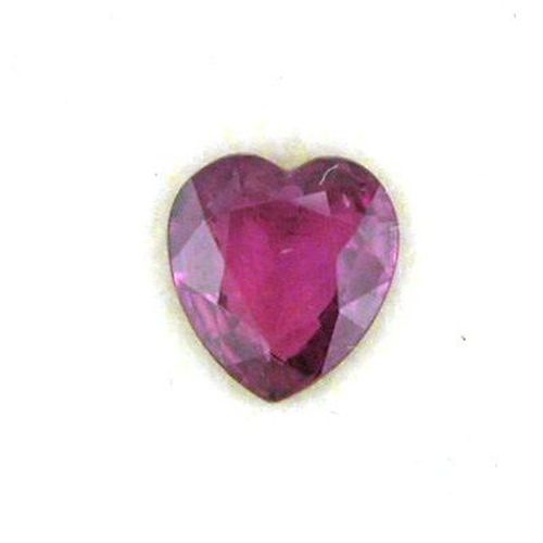 0.84 Carat Red Heart Ruby
