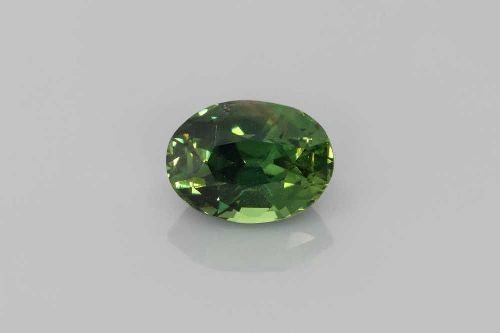 2.55 Carat Vivid Green Oval Sapphire