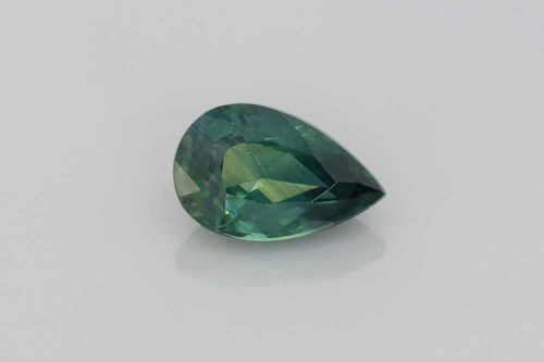 2.04 Carat Vivid Teal Pear Sapphire