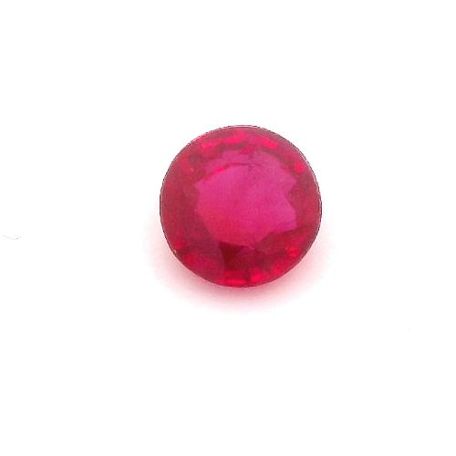 0.36 Carat Red Round Ruby