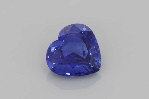 2.17 Carat Vivid Blue Heart Sapphire