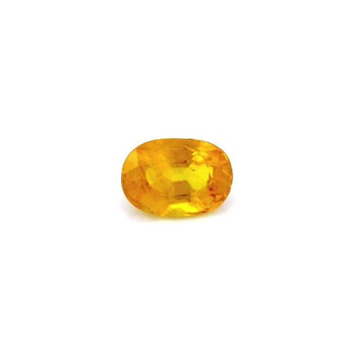 4.78 Carat Vivid Yellow Oval Sapphire