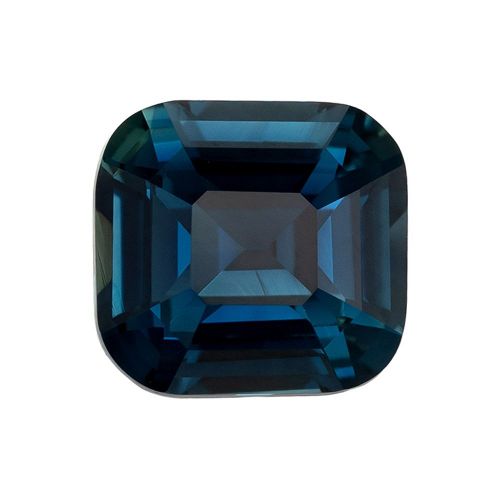 2.61 Carat Teal Cushion Sapphire