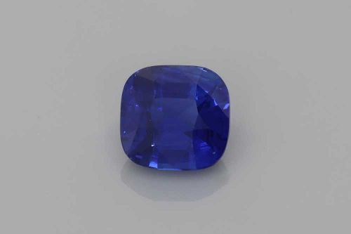 2.07 Carat Vivid Blue Cushion Sapphire