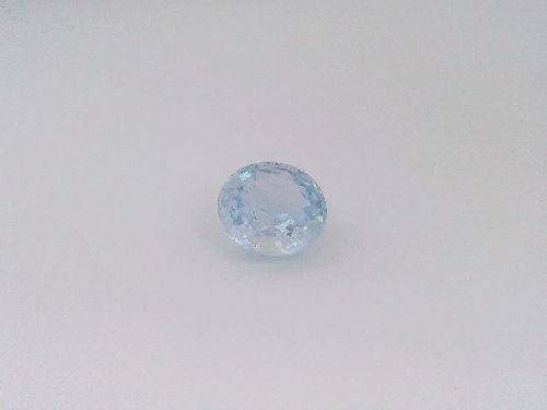 2.78 Carat Light Blue Round Sapphire