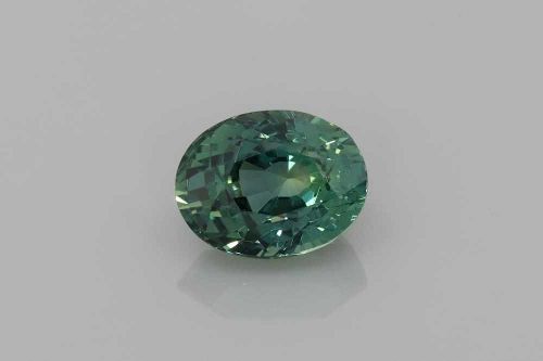 2.02 Carat Teal Oval Sapphire
