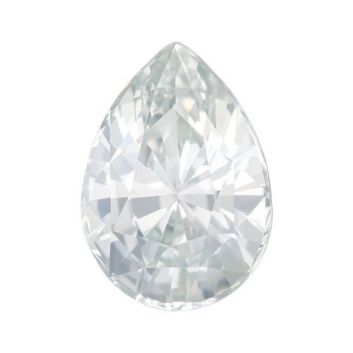 2.58 Carat White Pear Sapphire