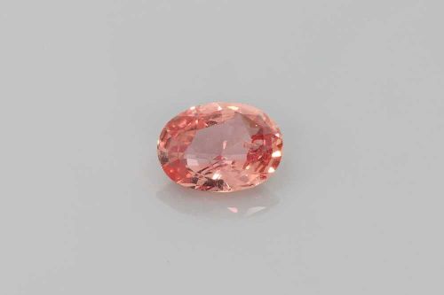 1.04 Carat Vivid Orange Oval Sapphire