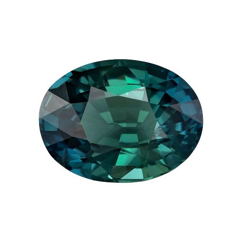 2.01 Carat Teal Oval Sapphire
