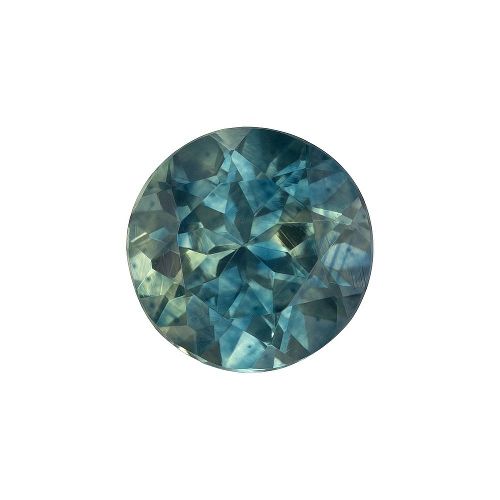 0.97 Carat Teal Round Sapphire