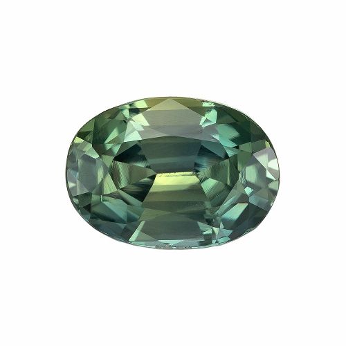 1.45 Carat Teal Oval Sapphire