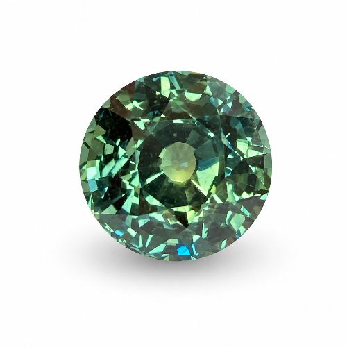 3.62 Carat Green Round Sapphire