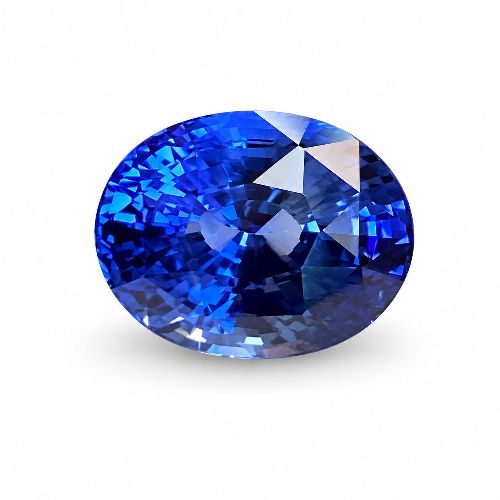 4.53 Carat Blue Oval Sapphire