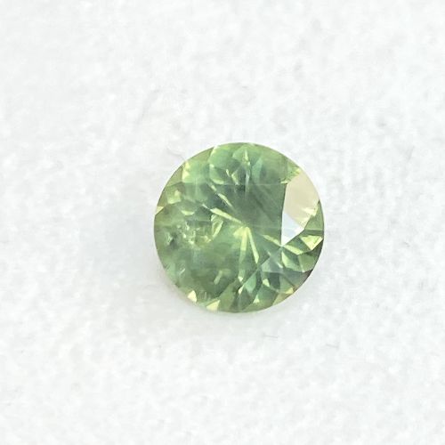 1.45 Carat Green Round Sapphire