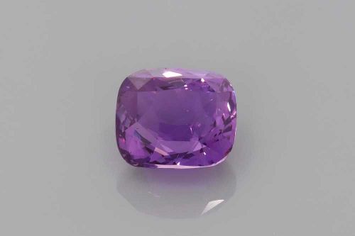 2.03 Carat Vivid Purple Cushion Sapphire