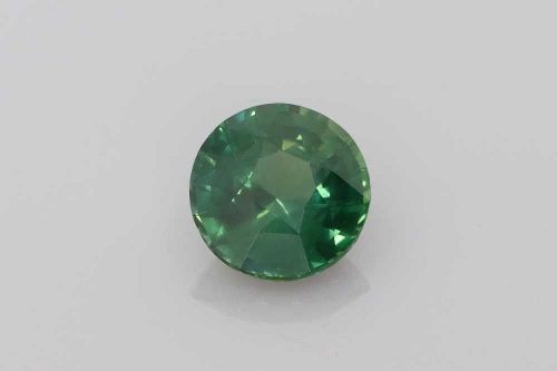 2.03 Carat Vivid Teal Round Sapphire
