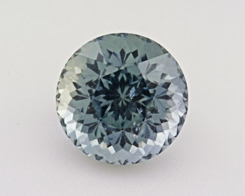 2.18 Carat Teal Round Sapphire