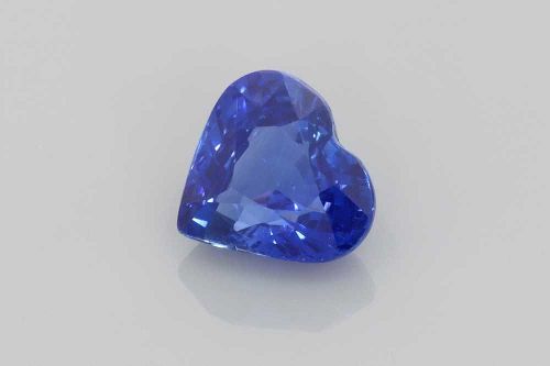 2.03 Carat Vivid Blue Heart Sapphire