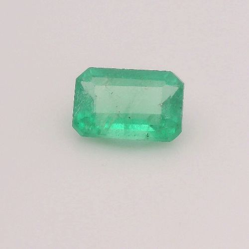 0.57 Carat Light Green Emerald-Cut Emerald