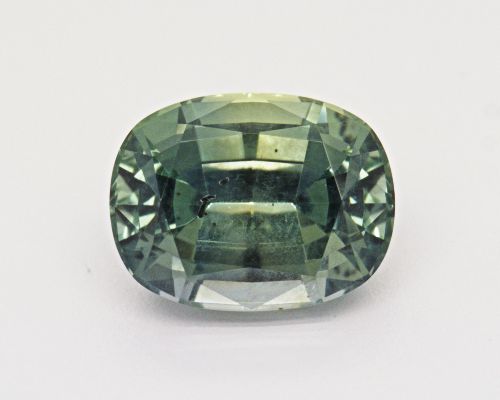 1.26 Carat Teal Cushion Sapphire