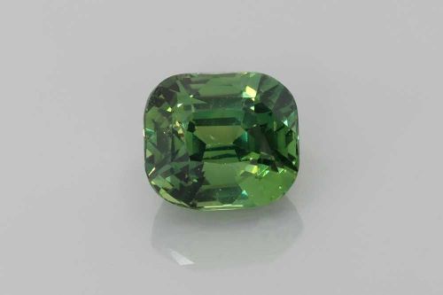 2.03 Carat Vivid Green Cushion Sapphire