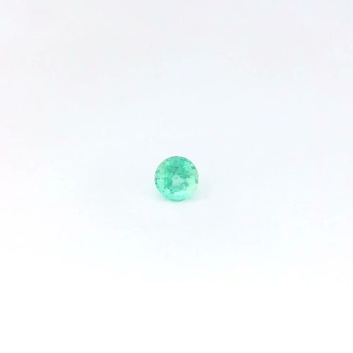 0.29 Carat Light Green Round Emerald