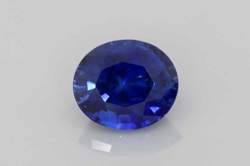 2.09 Carat Vivid Blue Oval Sapphire