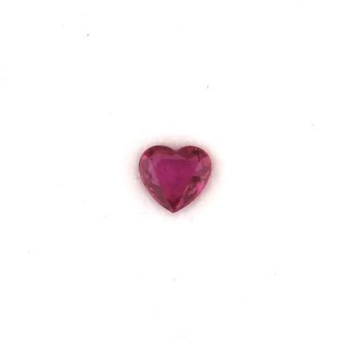 0.78 Carat Red Heart Ruby