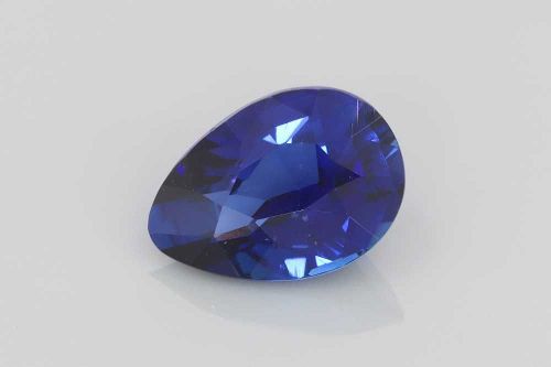 3.11 Carat Vivid Blue Pear Sapphire