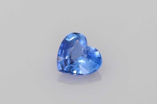 0.76 Carat Blue Heart Sapphire