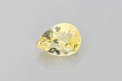 2.49 Carat Yellow Pear Sapphire