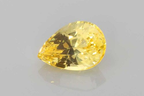 3.01 Carat Yellow Pear Sapphire