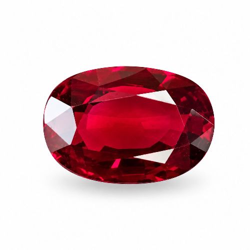 2.02 Carat Red Oval Ruby