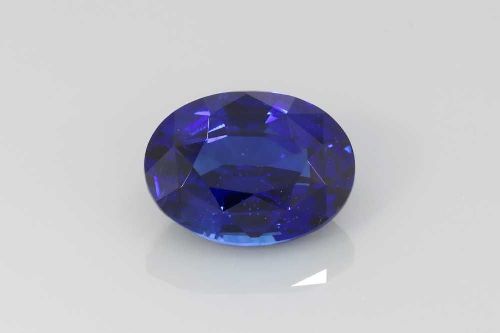 3.01 Carat Deep Blue Oval Sapphire