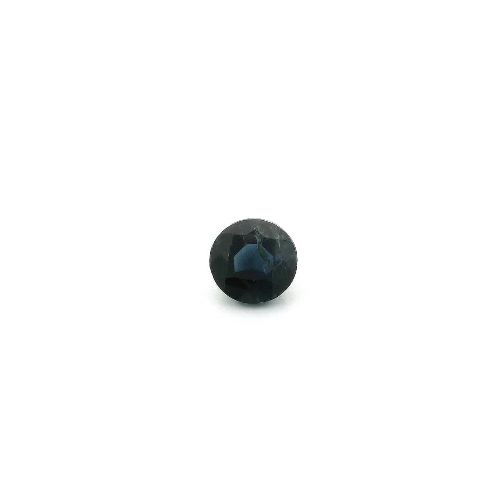 0.56 Carat Deep Blue Round Sapphire