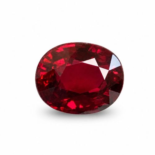 2.01 Carat Red Oval Ruby
