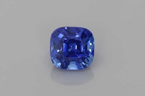 2.08 Carat Blue Cushion Sapphire